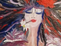 17 Oil Canvas. $100